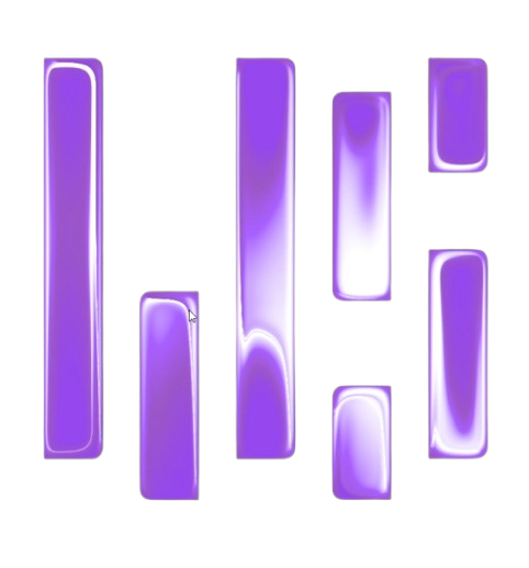 Abstract purple shapes representing Leen Design Studios’ creative work